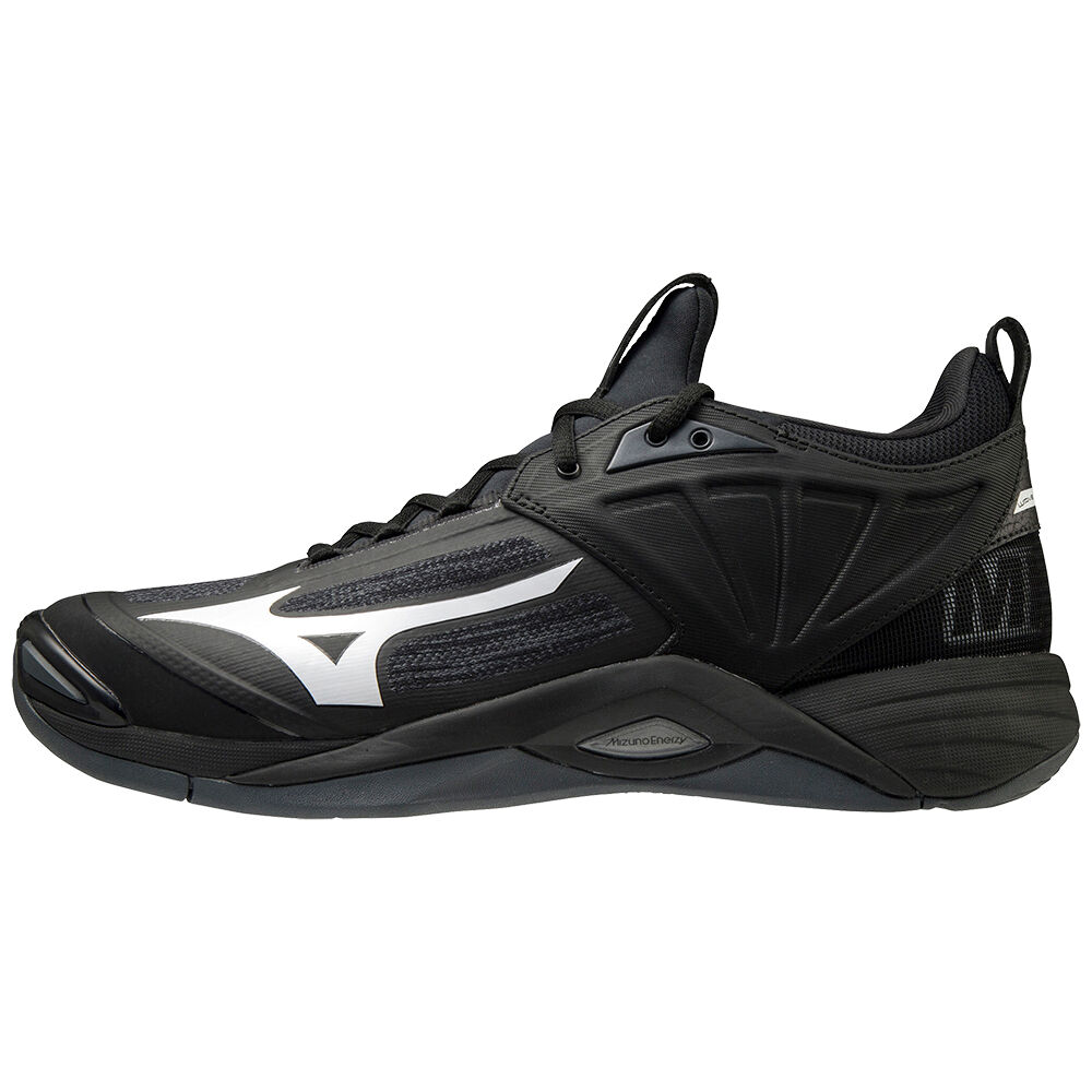 Tenis Para Voleibol Mizuno Wave Momentum 2 Para Hombre Negros/Blancos 5037682-WQ